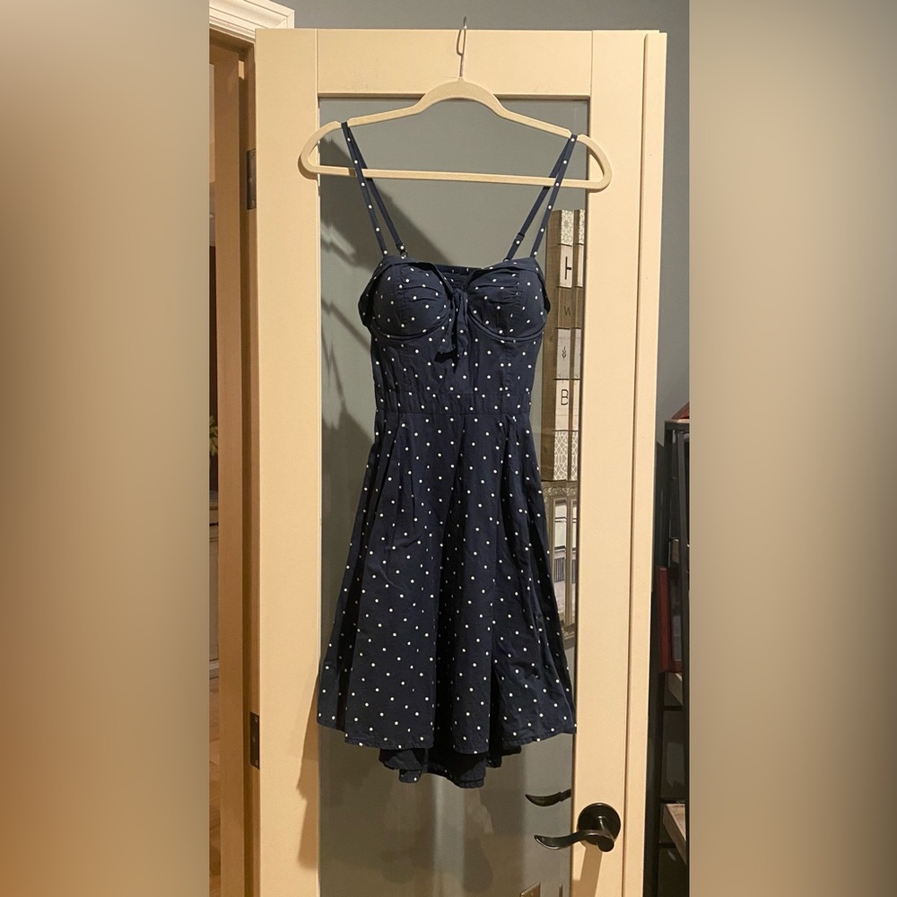 💙🤍Jessica Simpson Retro Polka Dot Dress
